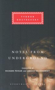 Cover of: Notes from underground by Фёдор Михайлович Достоевский
