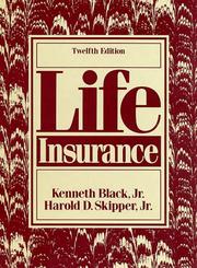 Cover of: Life insurance