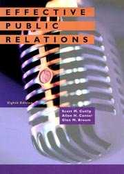 Cover of: Effective Public Relations (8th Edition) | Scott M. Cutlip
