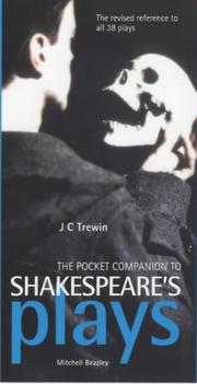 Cover of: The pocket companion to Shakespeare's plays by J. C. Trewin