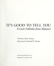 It's good to tell you by Rosemary Thomas