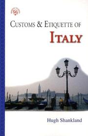 Cover of: Customs & Etiquette Of Italy (Simple Guides Customs and Etiquette)