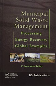 Cover of: Municipal Solid Waste Management by P. Jayarama Reddy