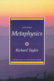 Cover of: Metaphysics by Taylor, Richard