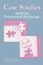 Cover of: Case Studies: Applying Educational Psychology