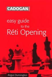 Cover of: Easy Guide to the Reti Opening (Easy Guide) by Angus Dunnington