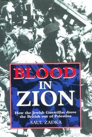 Cover of: BLOOD IN ZION | Saul Zadka