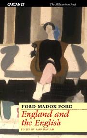 Cover of: England and the English by Ford Madox Ford