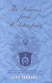 Cover of: The princess from St. Petersburg: the life and times of Princess Catherine Radziwill (1858-1941)