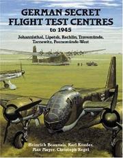 Cover of: German Secret Flight Test Centers to 1945