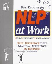 Cover of: NLP at Work by Sue Knight