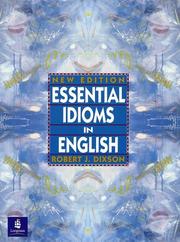 Cover of: Essential idioms in English by Robert James Dixson