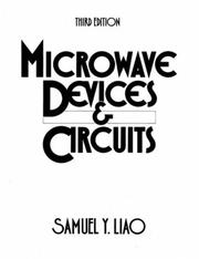 Cover of: Microwave Devices and Circuits (3rd Edition) by Samuel Y. Liao, Samuel Y. Liao