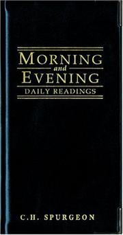 Cover of: Morning and Evening (Daily Readings) by Charles Haddon Spurgeon