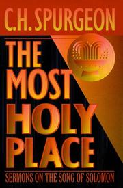 Cover of: Most Holy Place (The Spurgeon Collection)