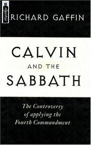 Cover of: Calvin and the Sabbath