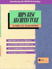 MIPS RISC Architecture by Gerry Kane