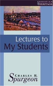 Cover of: Lectures to My Students by Charles Haddon Spurgeon