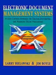 Cover of: Electronic document management systems by Larry Bielawski