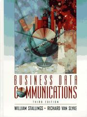 Cover of: Business data communications by Stallings, William.