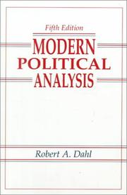 Cover of: Modern political analysis
