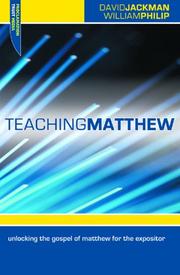 Cover of: Teaching Matthew | David Jackman