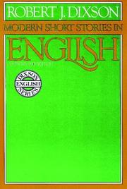 Cover of: Modern Short Stories in English by Robert J. Dixson