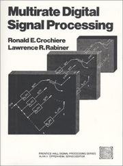 Cover of: Multirate digital signal processing by Ronald E. Crochiere