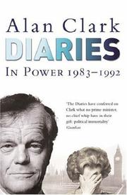 Cover of: Diaries by Alan Clark, Alan Clark