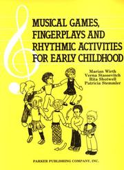 Cover of: Musical Games, Fingerplays and Rhythmic Activities for Early Childhood