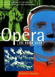 Cover of: Opera by Matthew Boyden