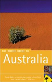 Cover of: The Rough Guide to Australia (Rough Guide Australia) by Margo Daly, Anne Dehne, David Leffman