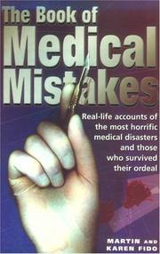 Cover of: Book Of Medical Mistakes
