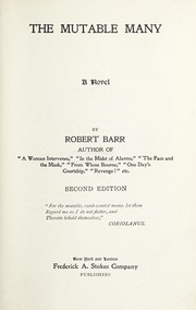 Cover of: The mutable many by Robert Barr