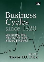 Cover of: Business cycles since 1820 by edited by Trevor J.O. Dick.