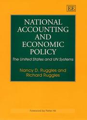 Cover of: National Accounting and Economic Policy by Nancy D. Ruggles, Ruggles, Richard