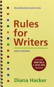 Cover of: Rules for Writers with 2009 MLA and 2010 APA Updates & Research and Documentation in the Electronic Age 5e & MLA Quick Reference Card