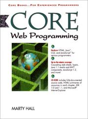Cover of: Core Web programming by Marty Hall