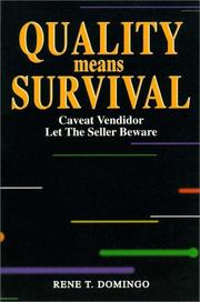 Cover of: Quality Means Survival: Caveat Vendidor, Let the Seller Beware