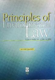 Cover of: Environmental Law (Principles Of Law)