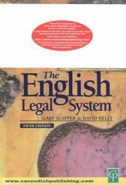 Cover of: English Legal System