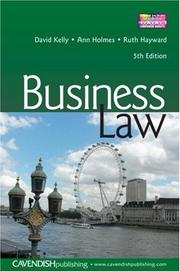 Cover of: Business Law by David Kelly