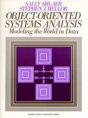 Cover of: Object-oriented systems analysis by Sally Shlaer