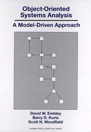 Cover of: Object-oriented systems analysis: a model-driven approach
