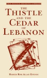 The thistle and the cedar of Lebanon by Habeeb Risk Allah