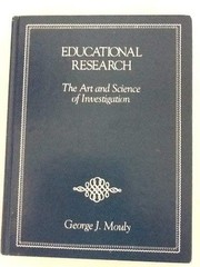 Cover of: Educational Research, The Art and Science of Investigation by Albert Valdman, Cathy Pons, Mary Ellen Scullen