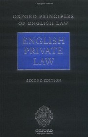 Oxford Principles of English Law by Andrew Burrows, David Feldman