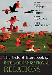 Cover of: The Oxford Handbook of Inter-Organizational Relations