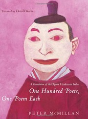 Cover of: One Hundred Poets, One Poem Each by Peter McMillan