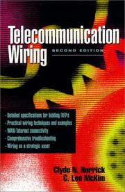 Cover of: Telecommunication wiring by Clyde N. Herrick, Clyde N. Herrick